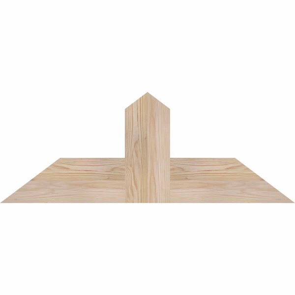 Ekena Millwork Portland Smooth Timber Gable Bracket, Douglas Fir, 36"W x 13"H x 1 1/2"D x 5 1/2"F, 9/12 Pitch GBW036X13X0206POR00SDF - main